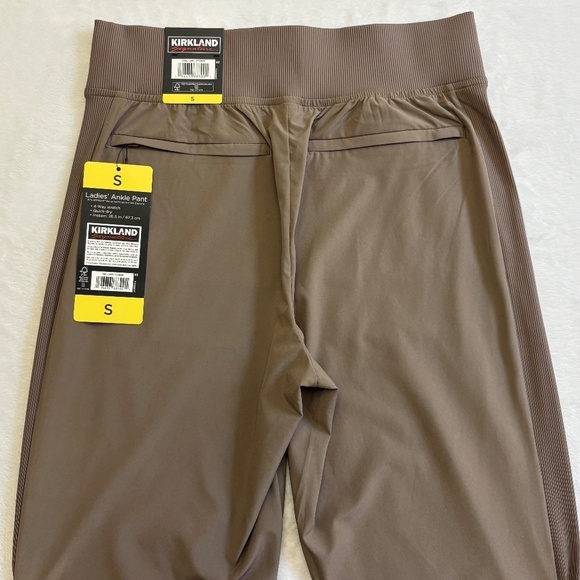 Kirkland Signature Ladies' Ankle Pants, Pull-On, Pockets, Tan Small NWT - Picture 8 of 16